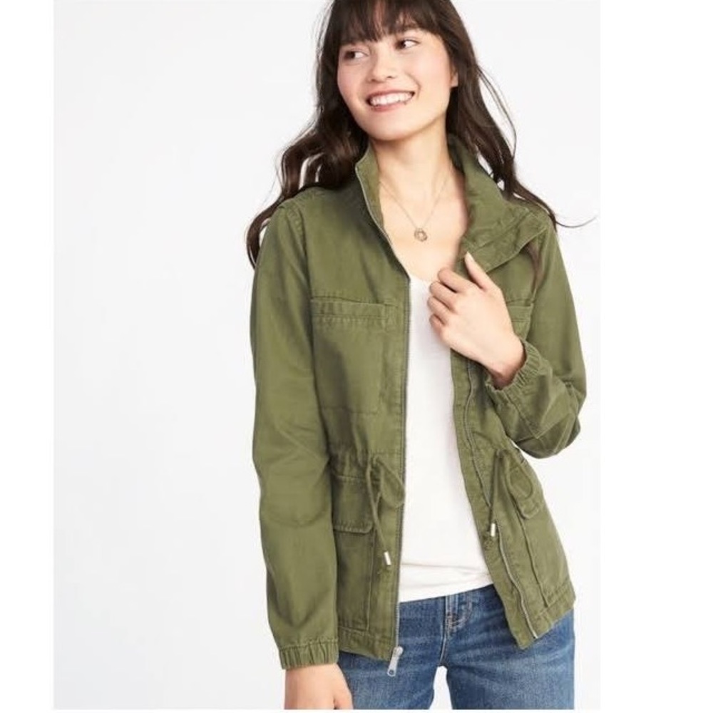 Old Navy Women’s Green Utility Jacket - XS